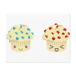 Sweet and Tart Muffin Pair Postcard