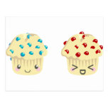 Sweet and Tart Muffin Pair Postcard