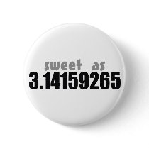 Sweet as Pi Pinback Buttons