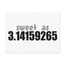 Sweet as Pi Postcard