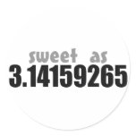 Sweet as Pi stickers