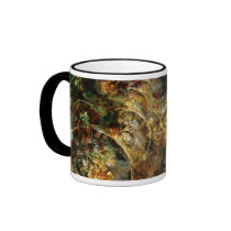 Sweet Autumn Abstract Fractal Art Coffee Mug