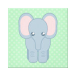 Sweet Baby Elephant Gallery Wrapped Canvas
