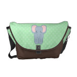 Sweet Baby Elephant Messenger Bags