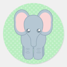 Sweet Baby Elephant Stickers