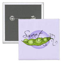 Sweet Baby Pea Pinback Button