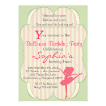 Sweet Ballerina Invitation