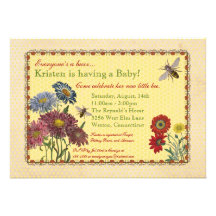 Sweet Bee Baby Shower Invitation