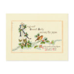Sweet Bells Vintage Christmas Postcard