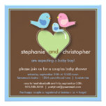 Sweet Bird Family Couples Baby Shower Invitation