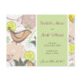 Sweet Birds Floral Garden Save The Date Postcard
