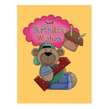 Sweet Birthday Wishes 1 Year Old Birthday Postcards