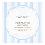 Sweet Blue Cross Baby Boy Baptism Inviation Invitation