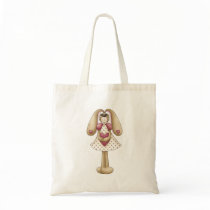 Sweet Bunnies · Bunny & Heart Canvas Bags