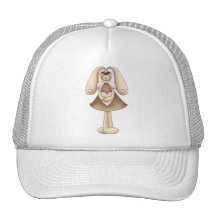 Sweet Bunnies · Bunny & Heart Mesh Hat