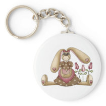 Sweet Bunnies · Bunny, Heart & Roses Key Chains