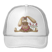 Sweet Bunnies · Bunny, Heart & Roses Mesh Hats