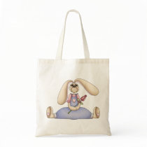 Sweet Bunnies · Bunny & Rose Tote Bags