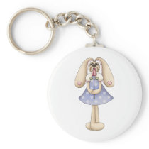 Sweet Bunnies · Bunny & Rose Key Chain