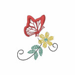 Sweet Butterfly Embroidered Top embroidered shirts