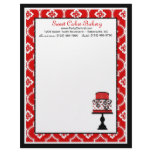 Sweet Cake Letterhead Red