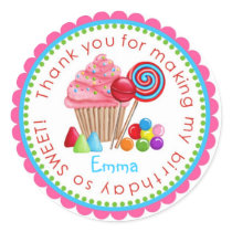Sweet Candy Land Cupcake Lollipop Stickers