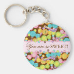 Sweet Candy Store Collection Personalized Keychain
