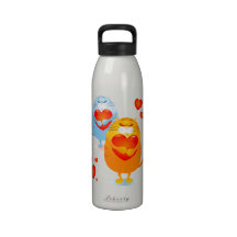 Sweet cats in love, bottle drinking bottles