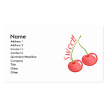 Sweet Cherries Business Card Template