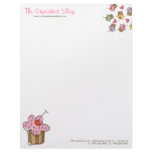 Sweet Cherry Cupcakes Business Letterhead Template