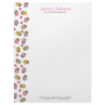 Sweet Cherry Cupcakes Cute Fun Letterhead Template