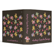 Sweet Cherry Cupcakes Recipe Album 1.5" Binder