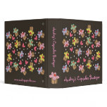Sweet Cherry Cupcakes Recipe Album 1.5" Binder