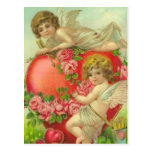 Sweet Cherubs and Hearts Post Cards