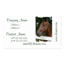 Sweet Chestnut Horse Business Cards