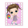 Sweet Chibi Girl Postcard