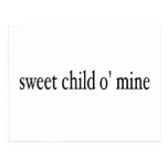 Sweet Child O Mine Post Card