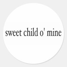 Sweet Child O Mine Sticker