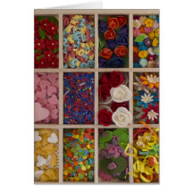 sweet colourful decoration cards