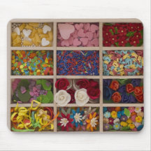 sweet colourful decoration mouse pad