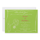 Sweet Couple in the Rain Engagement Invitation