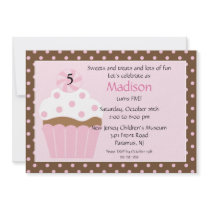 Sweet Cupcake Birthday Invitation