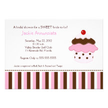 Sweet Cupcake Bridal Shower Invitation
