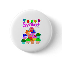 "Sweet" Cupcake Stack with Bright Hearts