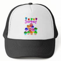 "Sweet" Cupcake Stack with Bright Hearts
