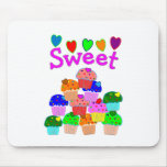 "Sweet" Cupcake Stack with Bright Hearts