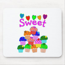 "Sweet" Cupcake Stack with Bright Hearts