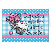 Sweet Cupcakes Note Cards