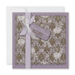 Sweet Darling Baby Square Card invitations