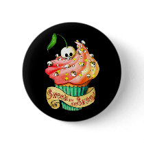 Sweet & Deadly  Skull Cupcake Pin